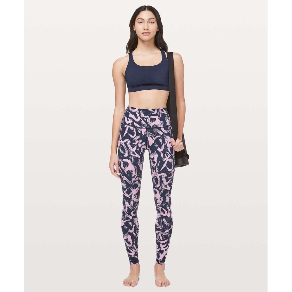 Lululemon Wunder Under High Rise Tight Night View White Black Navy Pink Size 2